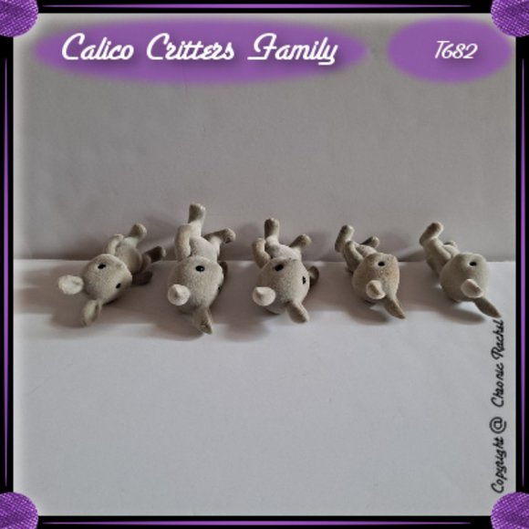 Grey Babblebrook Rabbit Family - Picture 4 of 8